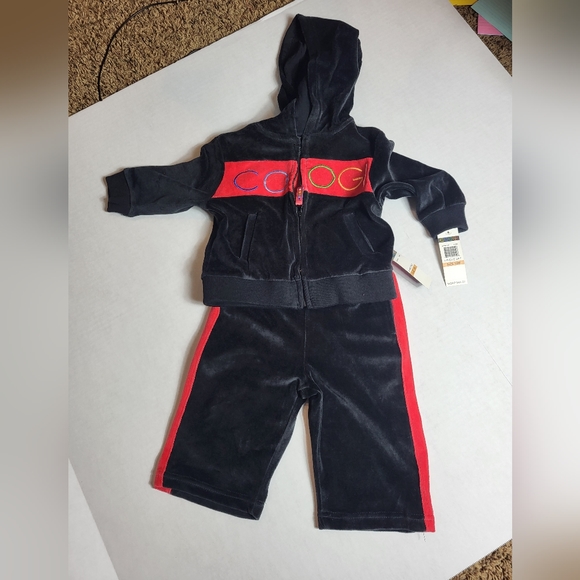 Coogi Velour Jacket and Pants Set 12M - Picture 1 of 6